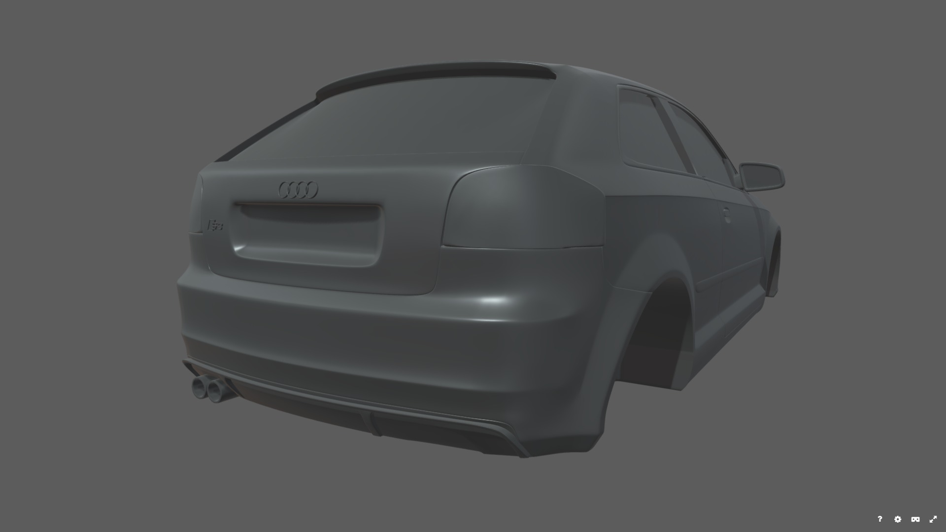 Audi A3 S3 2006 3D print model_6