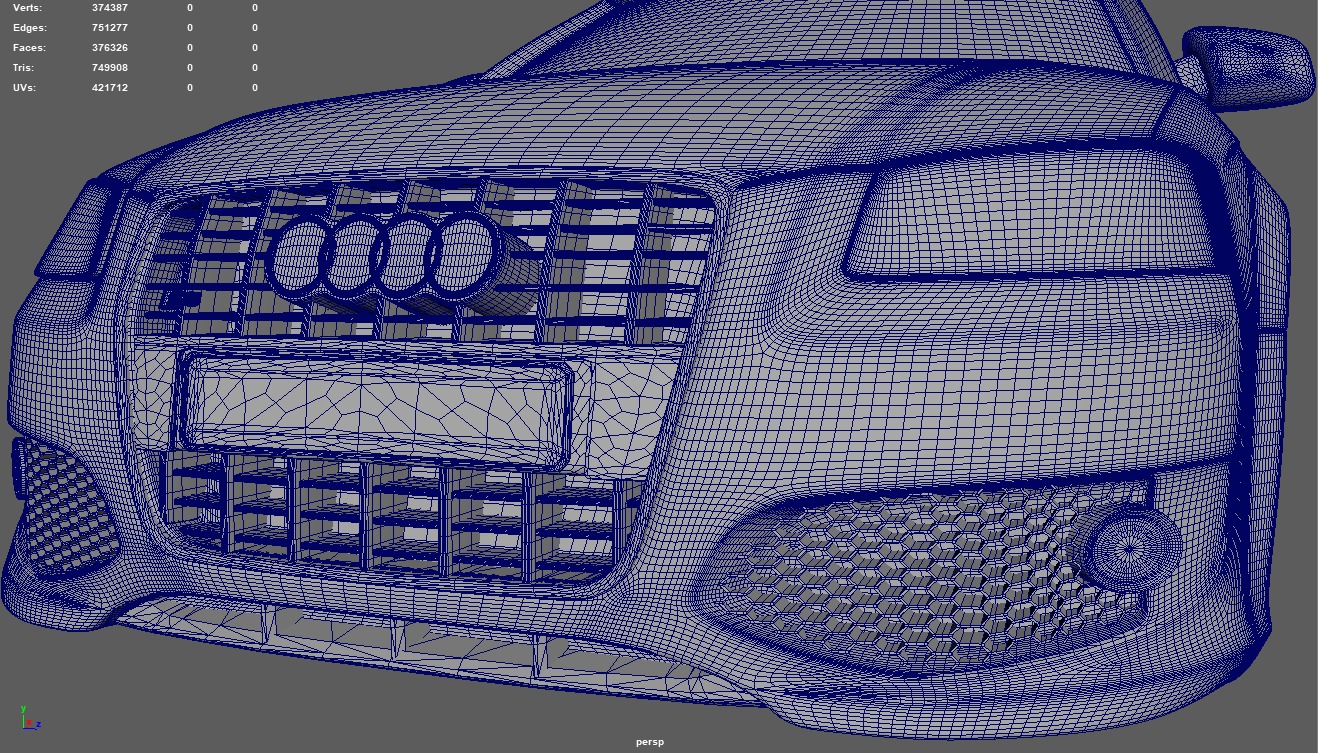 Audi A3 S3 2006 3D print model_14