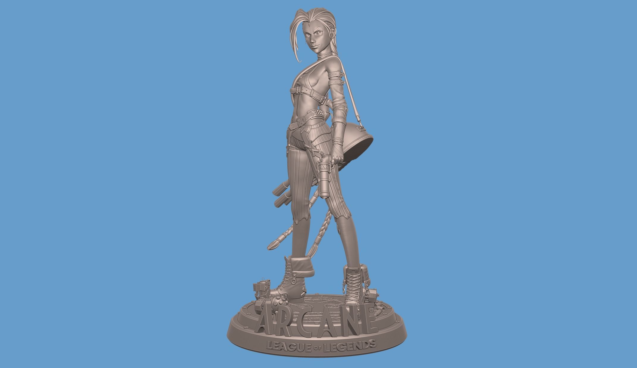 Jinx Arcane League of Legends 3D print model_6