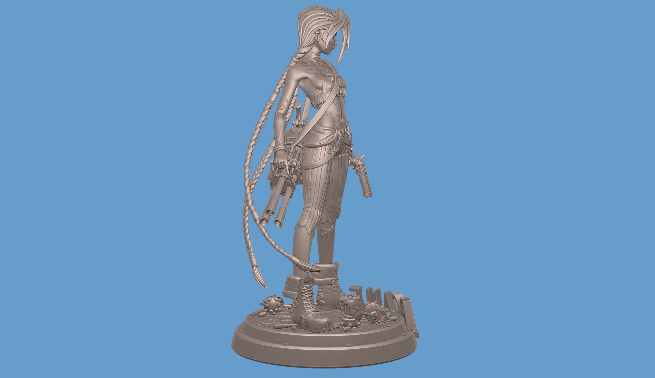 Jinx Arcane League of Legends 3D print model_22