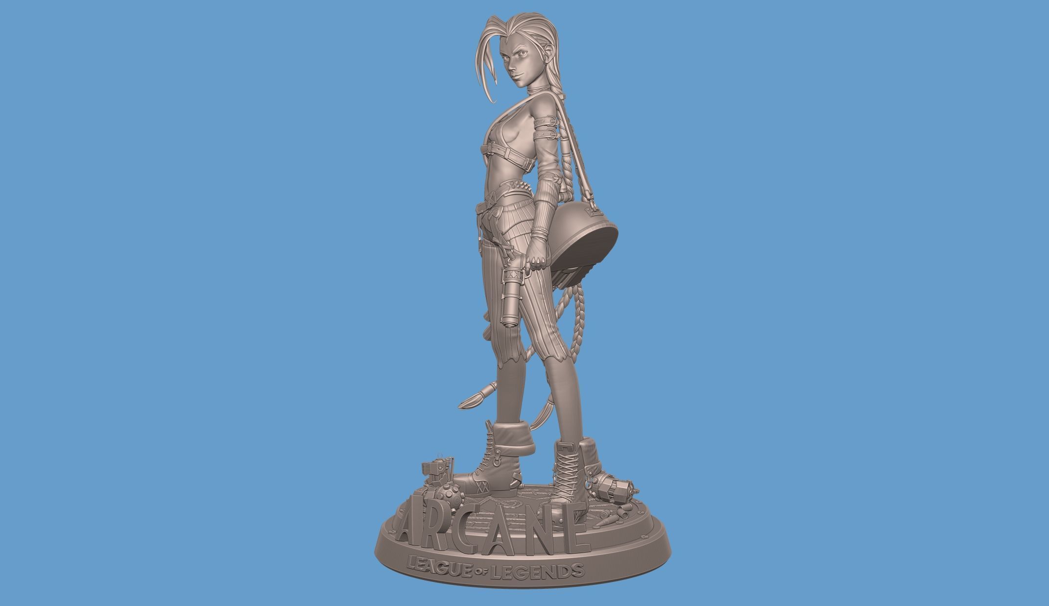 Jinx Arcane League of Legends 3D print model_7