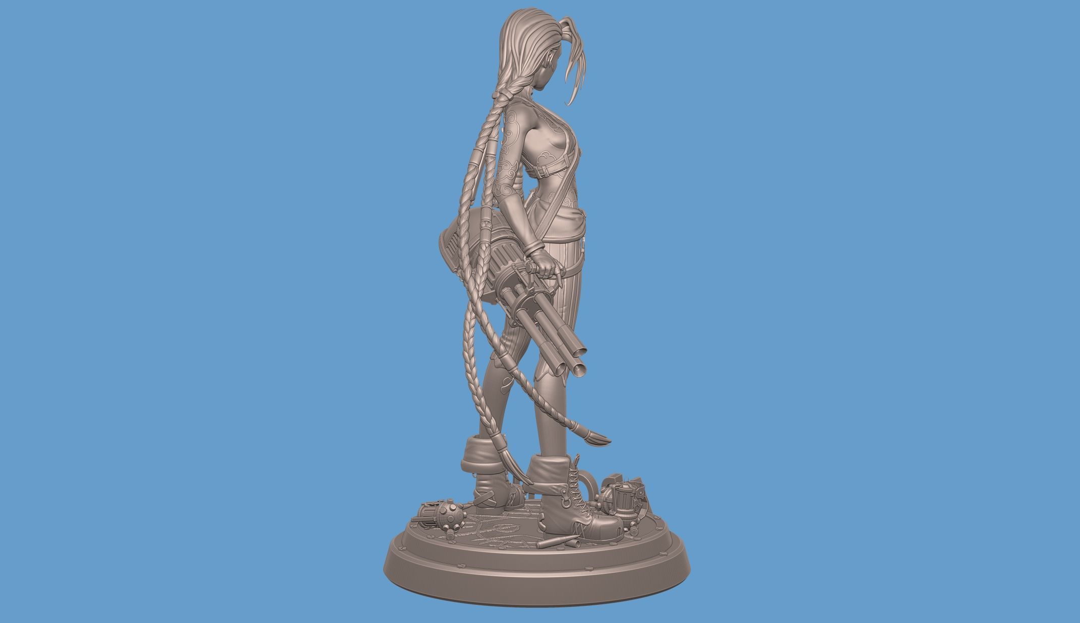 Jinx Arcane League of Legends 3D print model_19