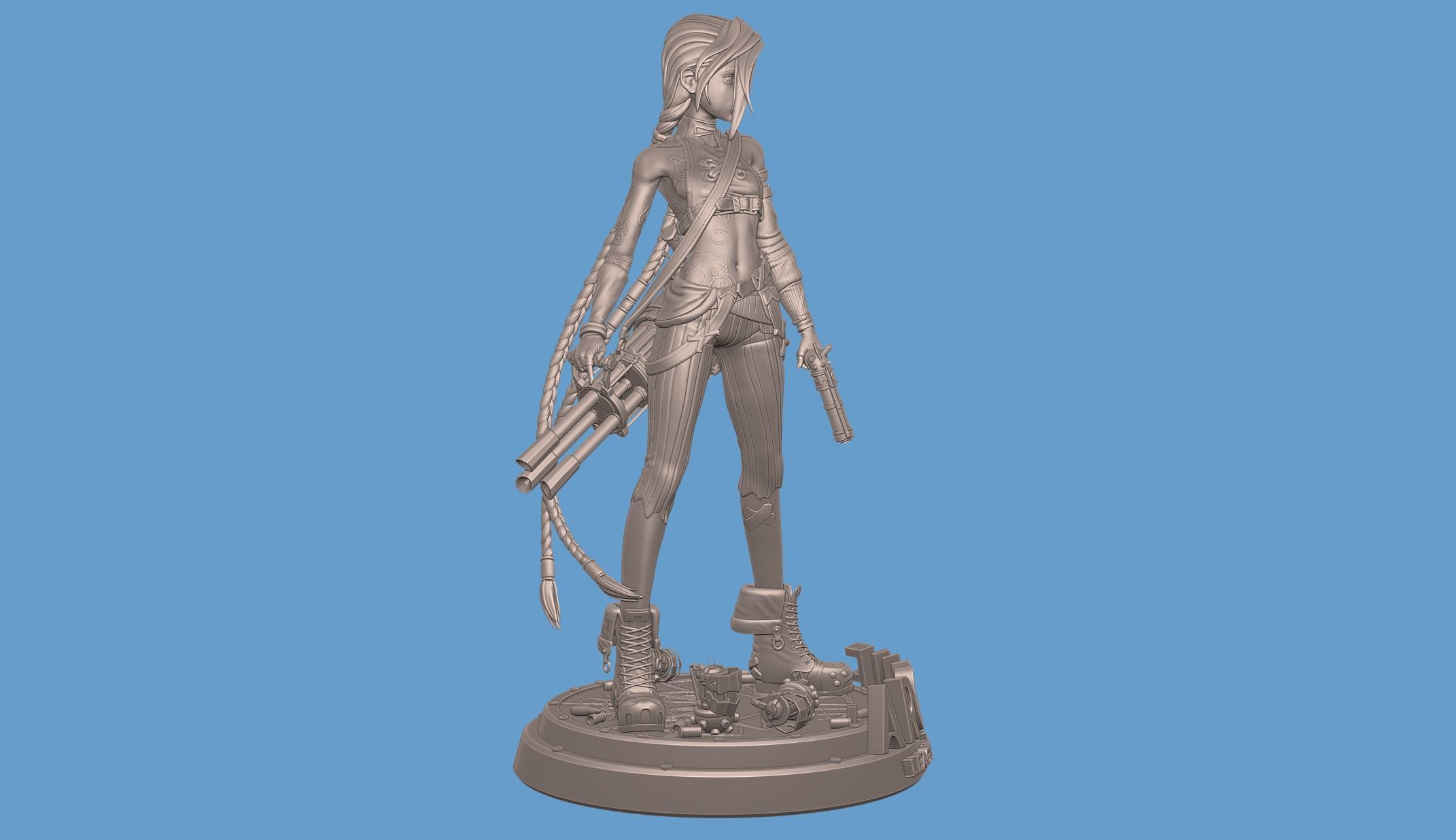 Jinx Arcane League of Legends 3D print model_24