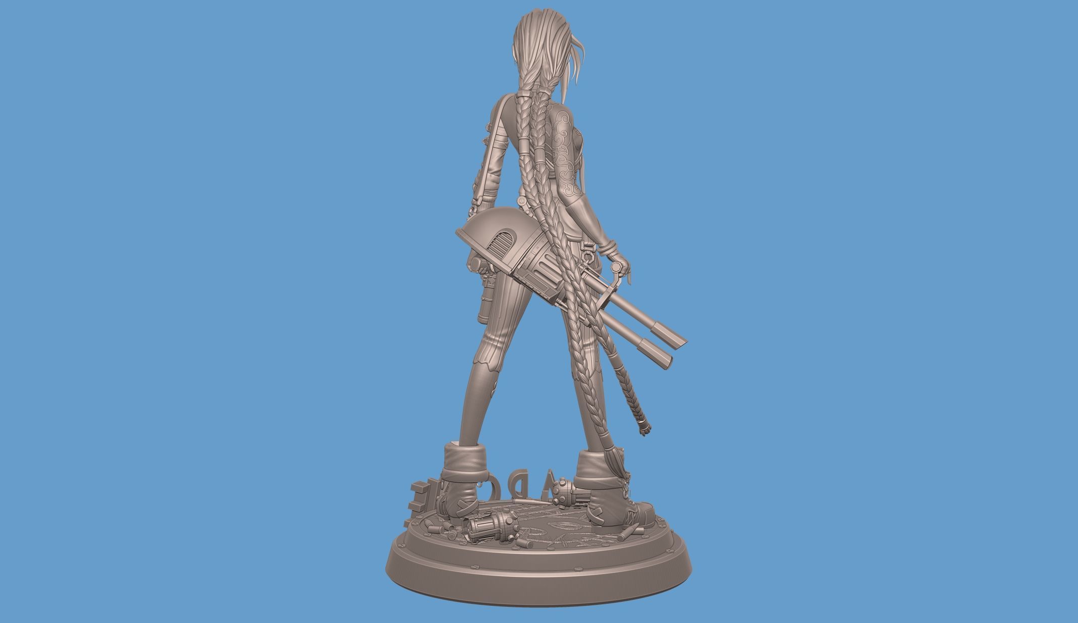 Jinx Arcane League of Legends 3D print model_16