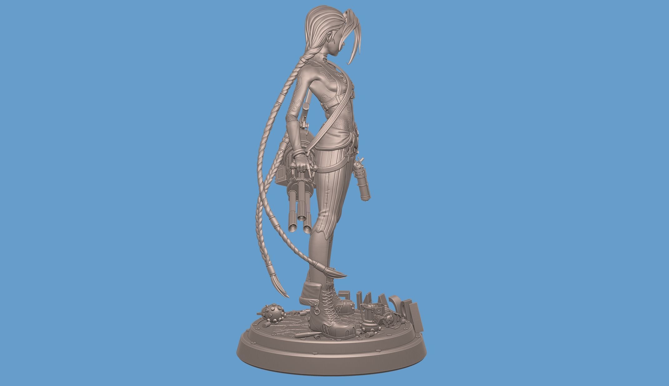 Jinx Arcane League of Legends 3D print model_21