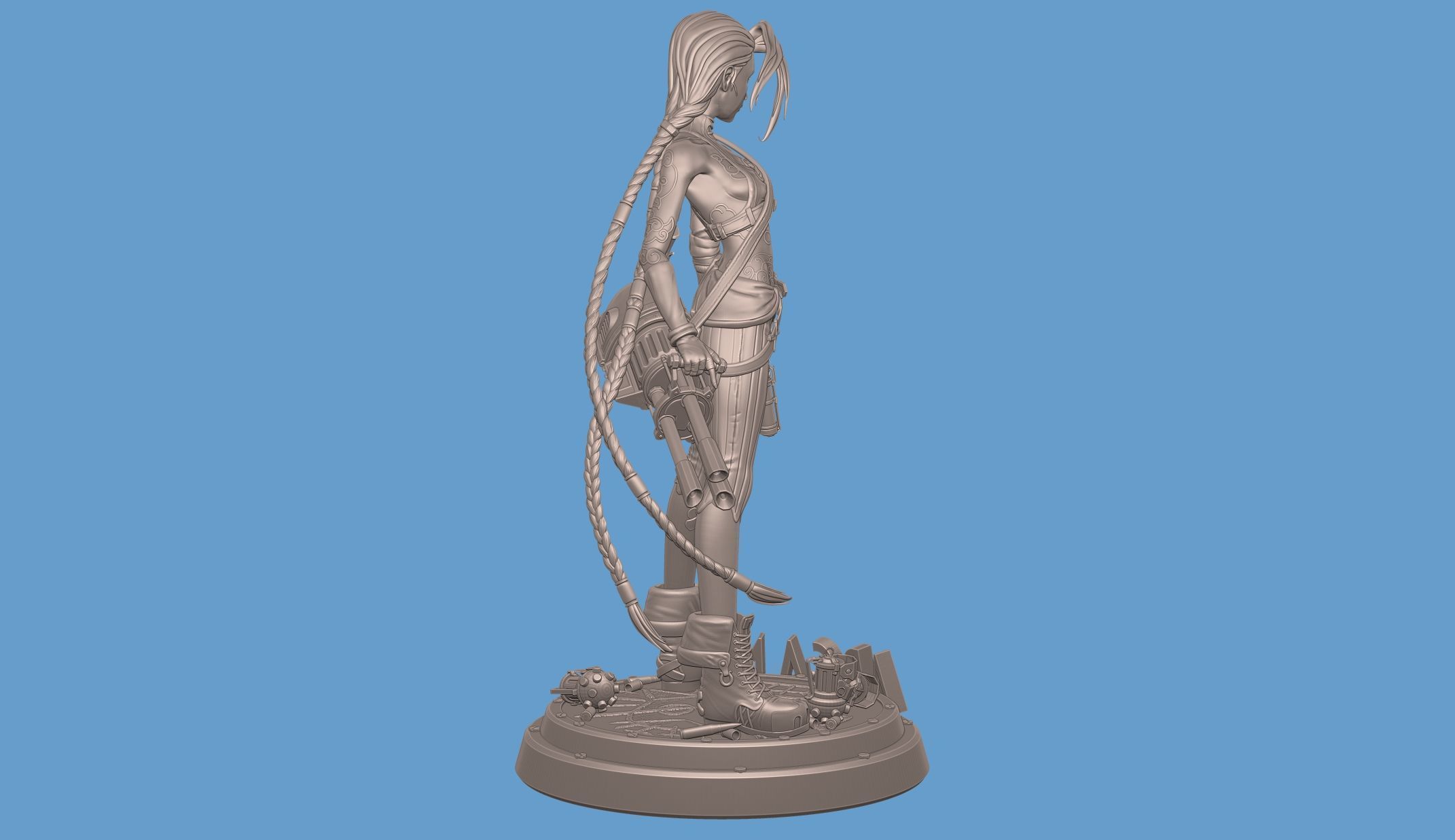 Jinx Arcane League of Legends 3D print model_20