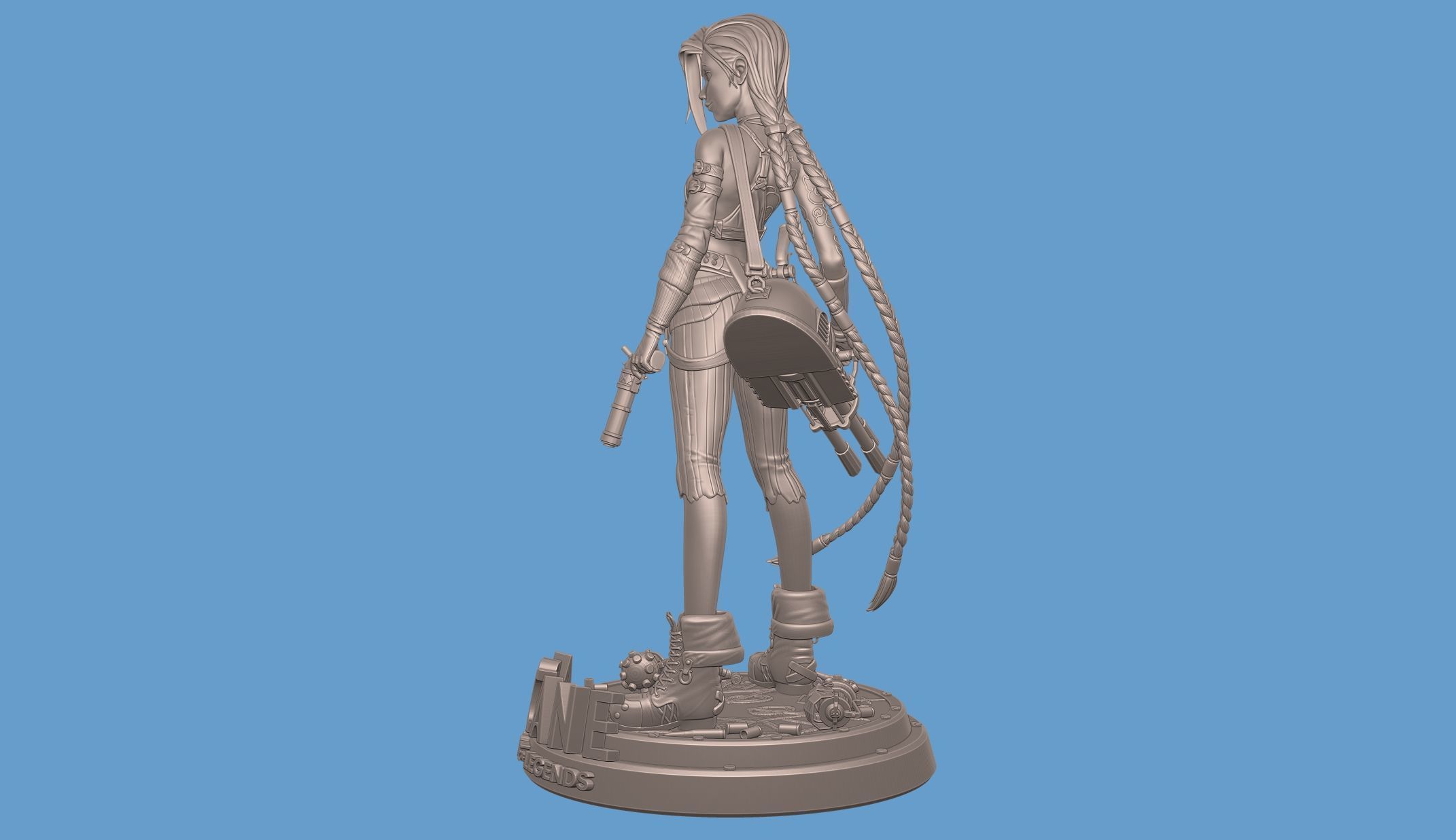 Jinx Arcane League of Legends 3D print model_11