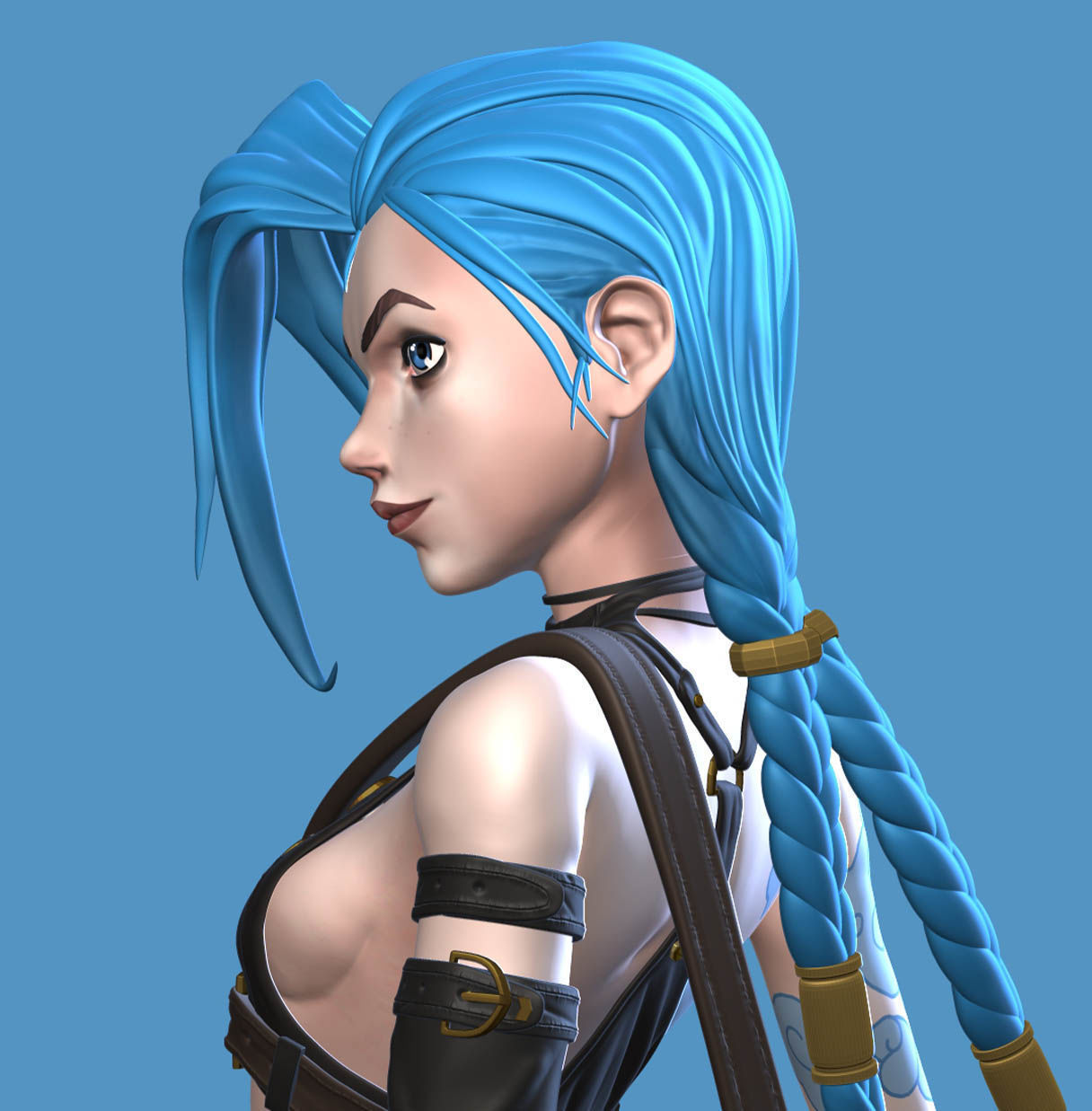 Jinx Arcane League of Legends 3D print model_3