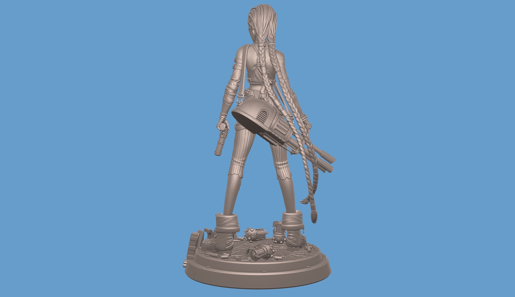 Jinx Arcane League of Legends 3D print model_14