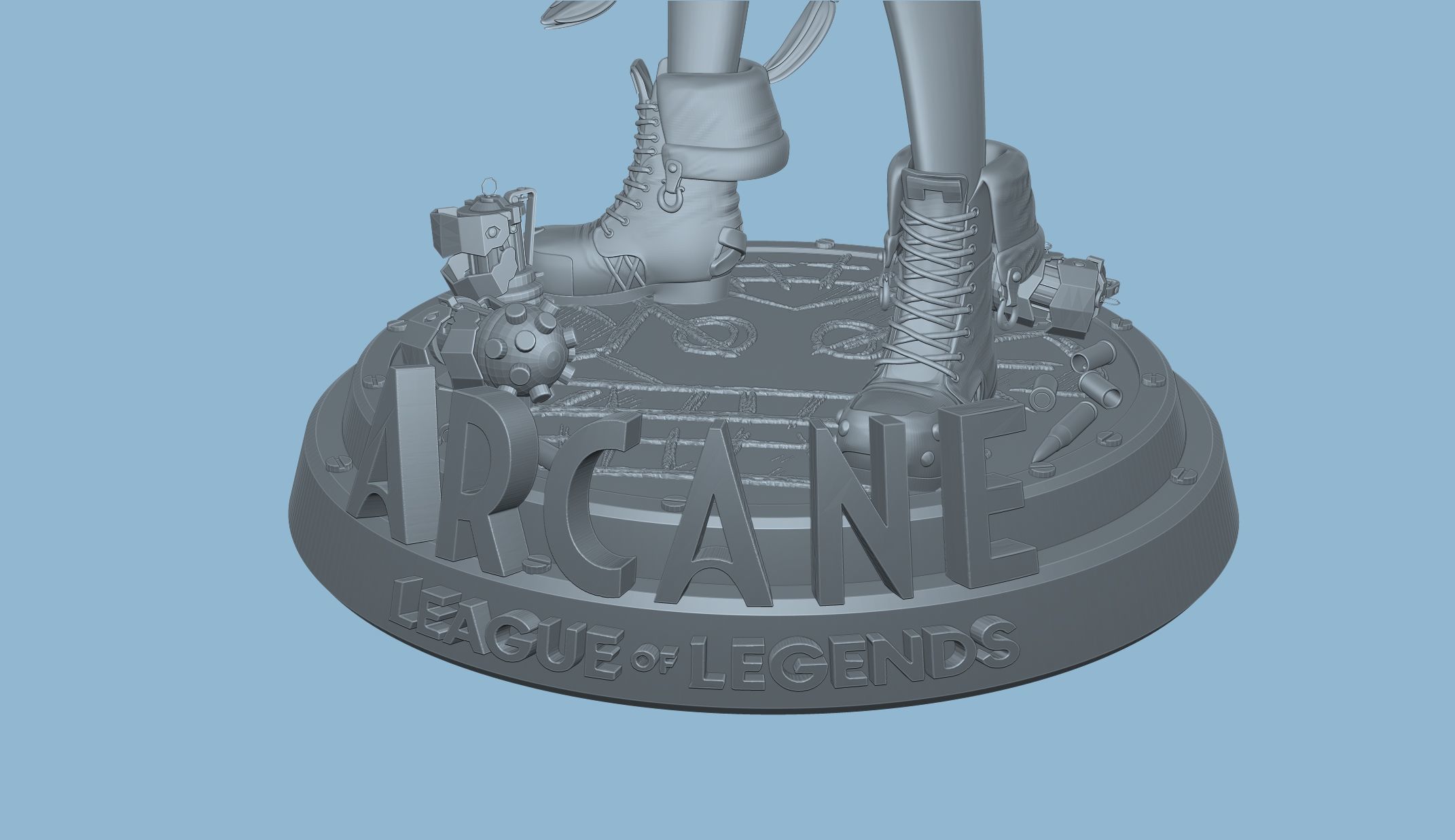 Jinx Arcane League of Legends 3D print model_36