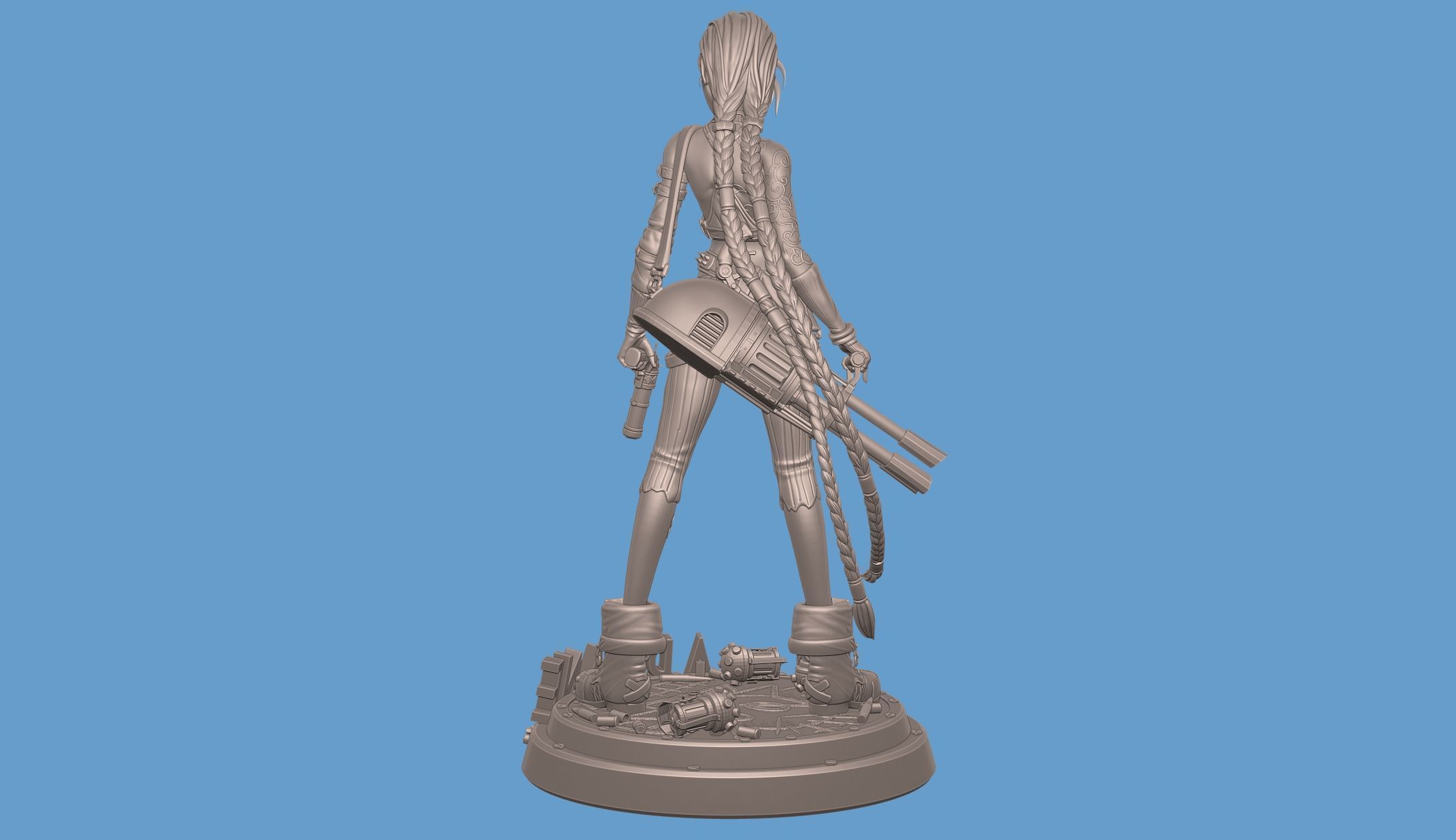 Jinx Arcane League of Legends 3D print model_15