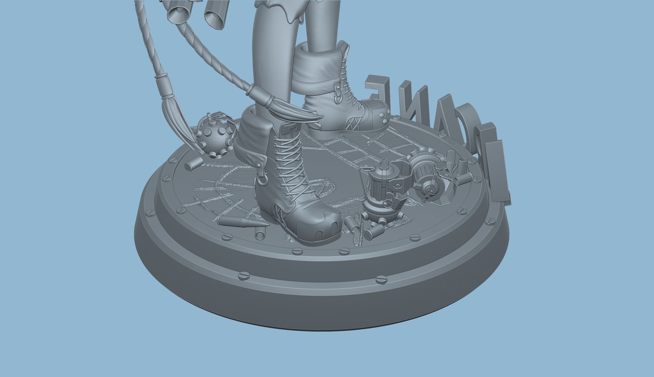 Jinx Arcane League of Legends 3D print model_32