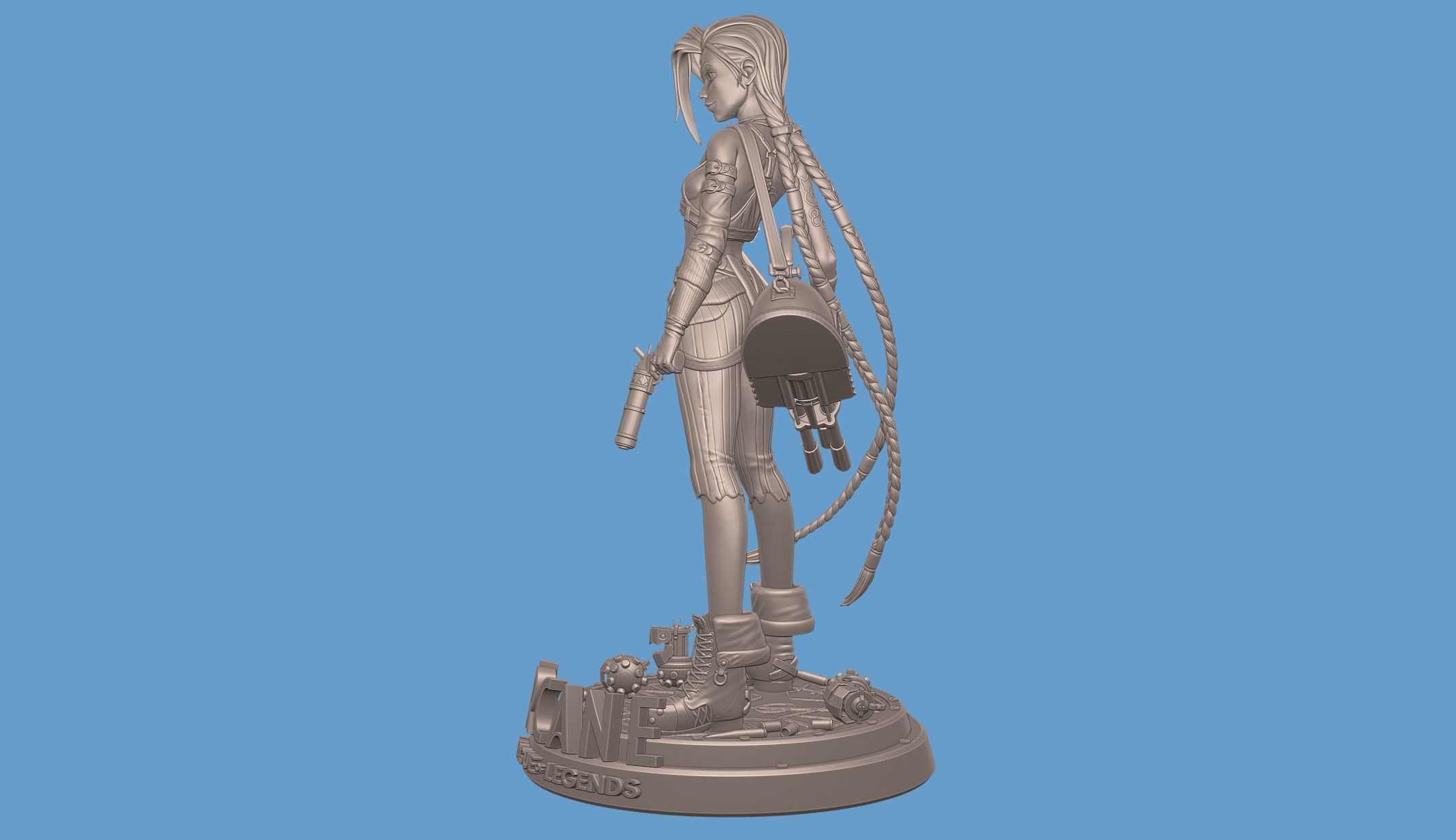 Jinx Arcane League of Legends 3D print model_10