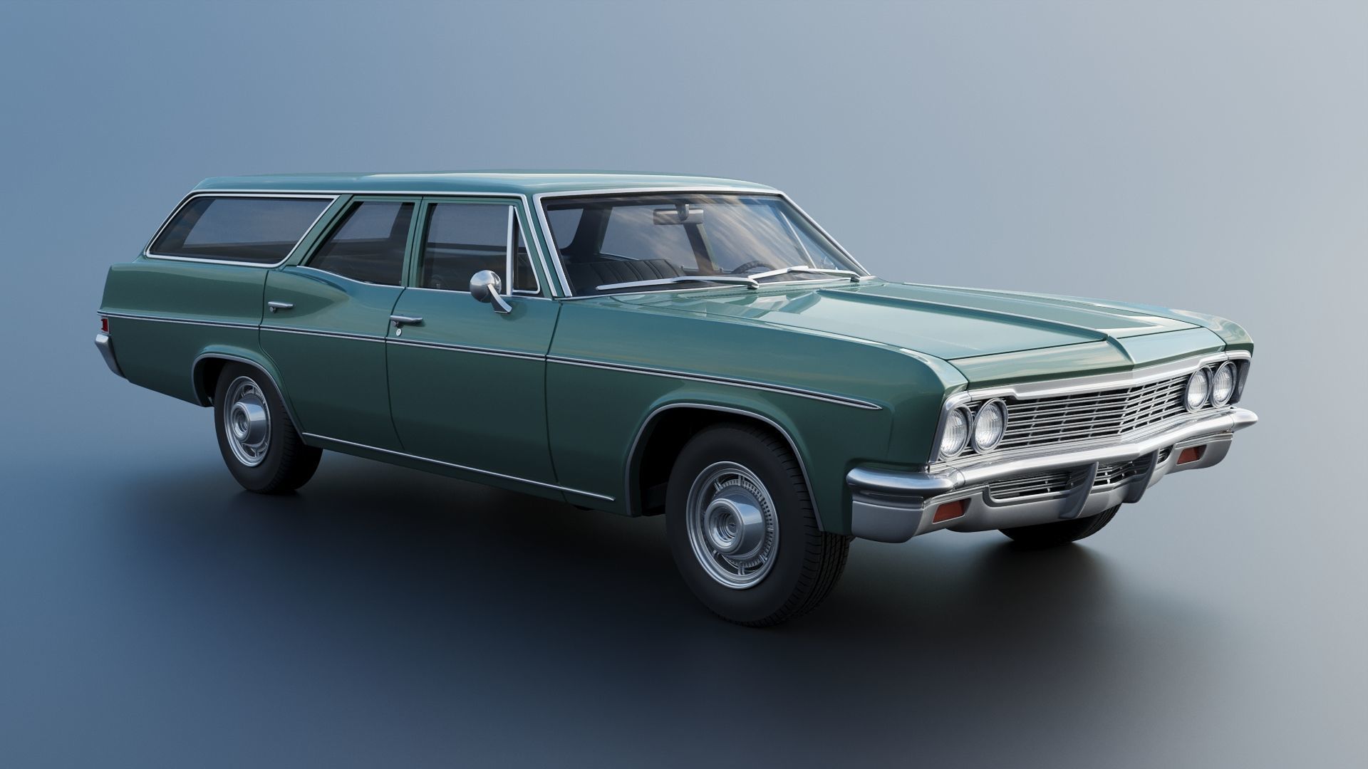 Chevrolet Impala Wagon 1966 3D print model_9