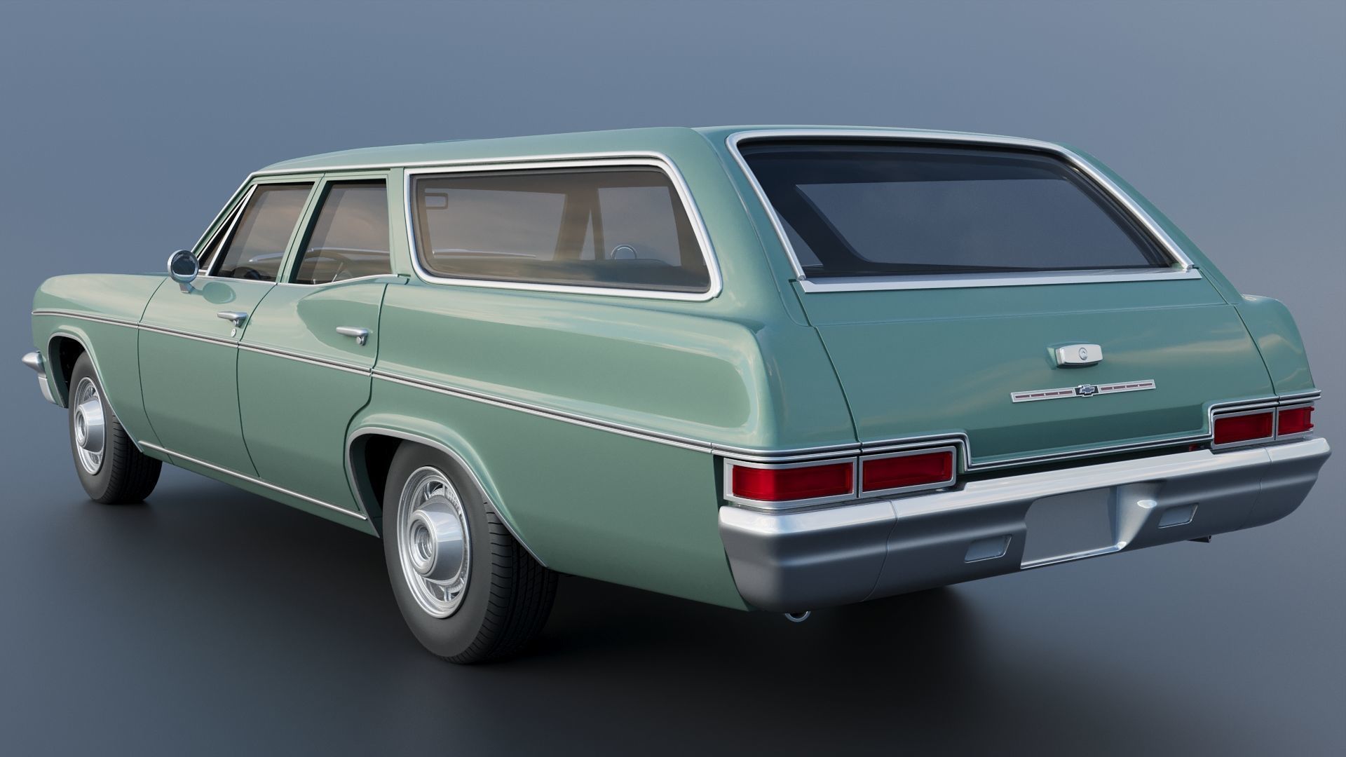 Chevrolet Impala Wagon 1966 3D print model_4