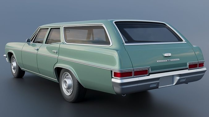 Chevrolet Impala Wagon 1966 3D print model 5