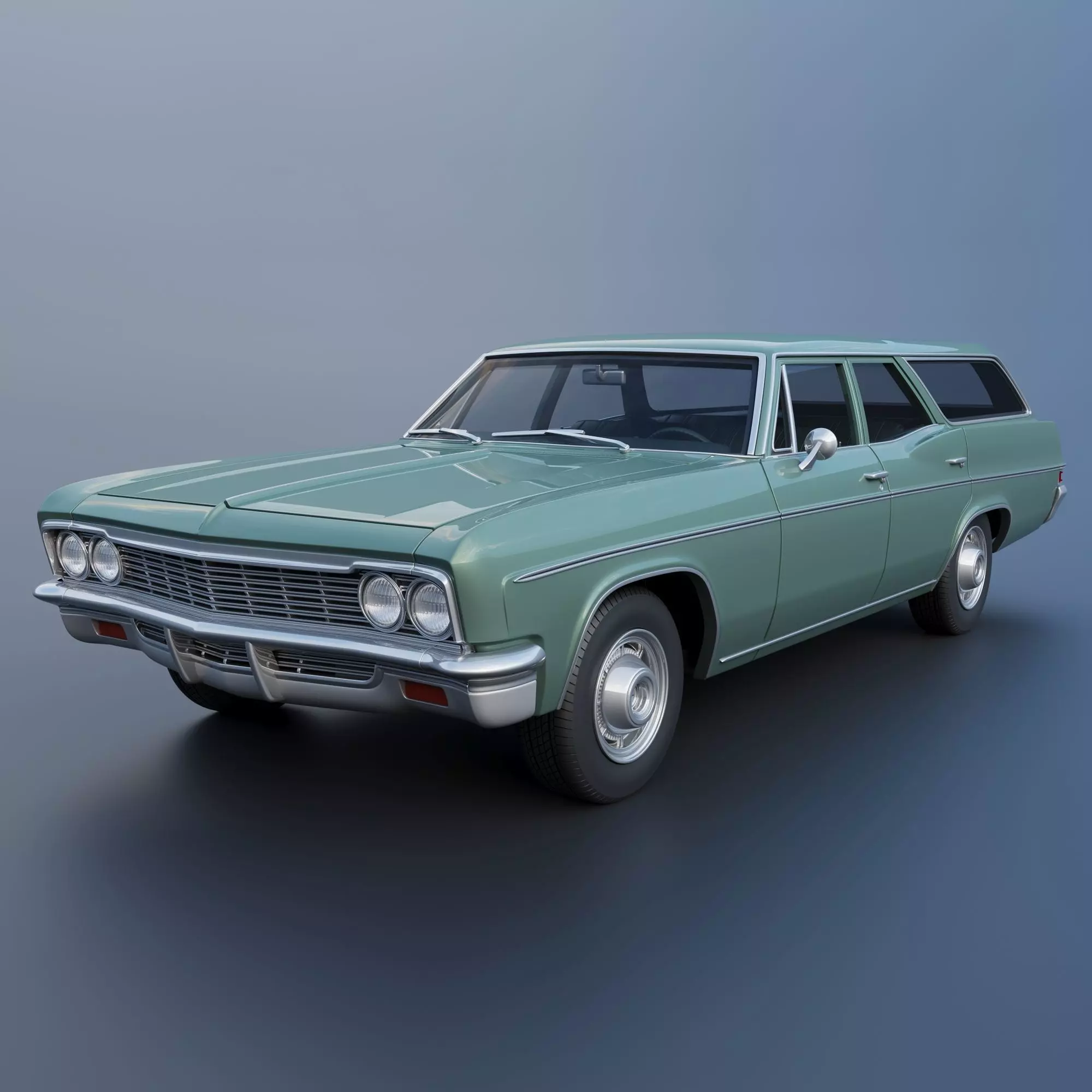 Chevrolet Impala Wagon 1966 3D print model_0