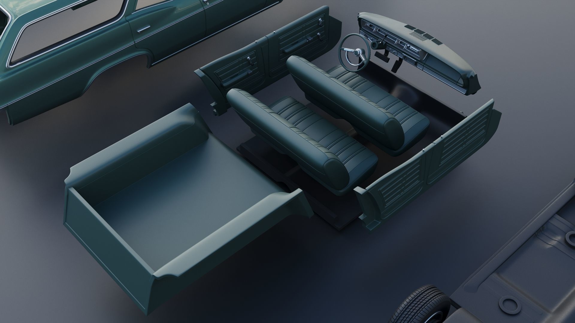 Chevrolet Impala Wagon 1966 3D print model_28