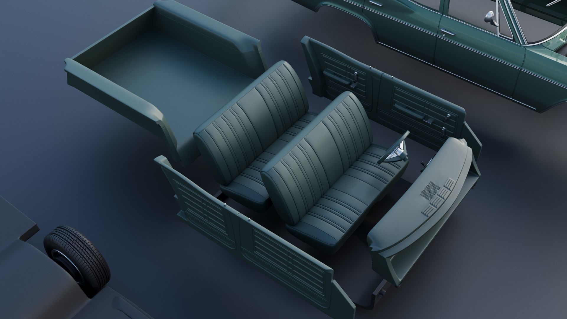 Chevrolet Impala Wagon 1966 3D print model_27