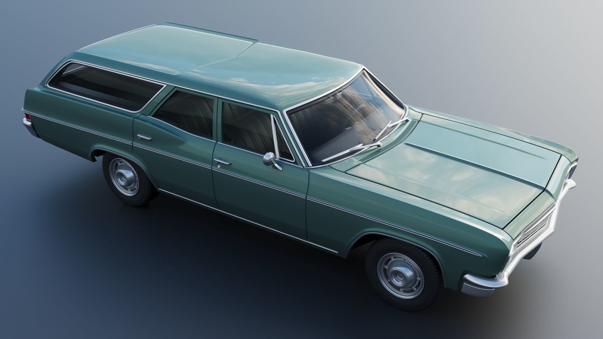 Chevrolet Impala Wagon 1966 3D print model_11
