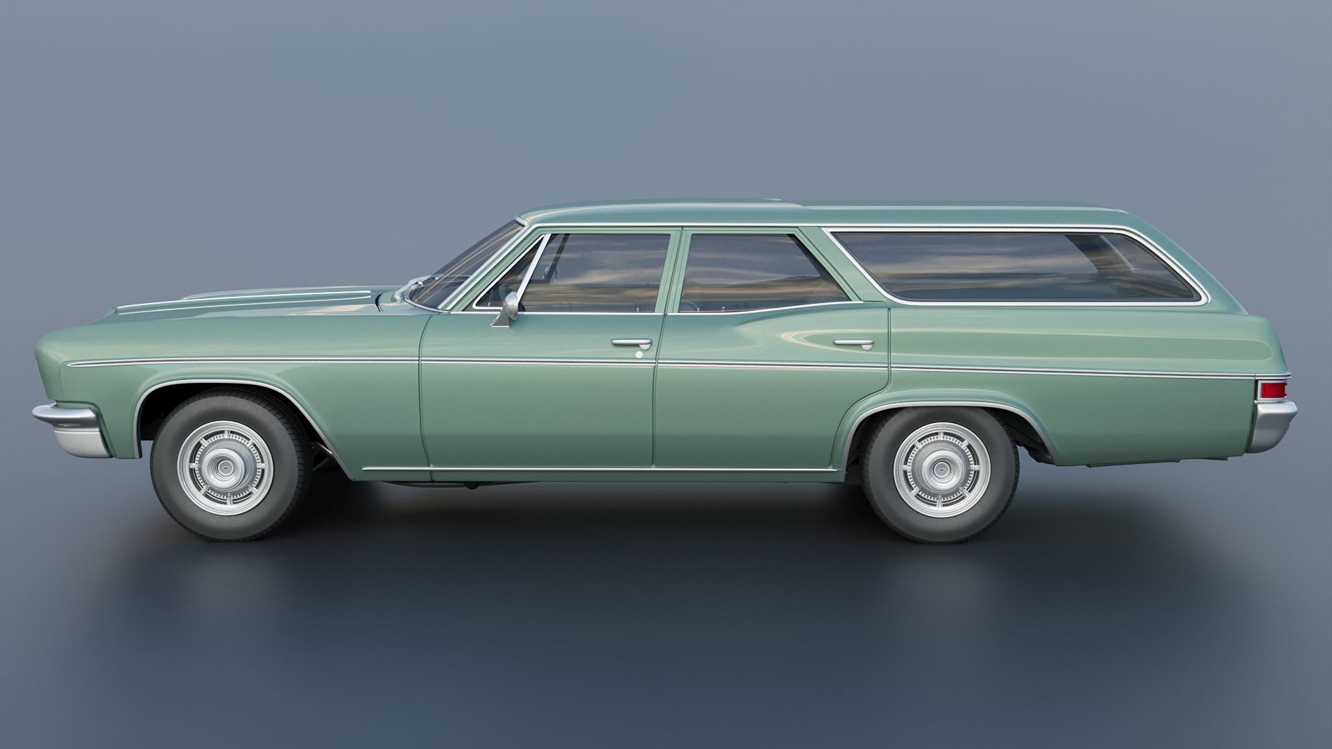 Chevrolet Impala Wagon 1966 3D print model_3