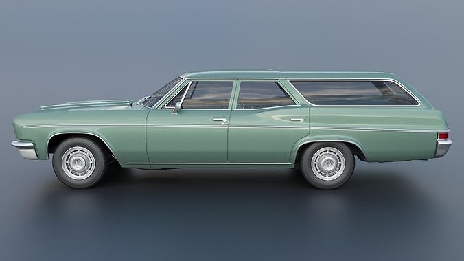 Chevrolet Impala Wagon 1966 3D print model 4