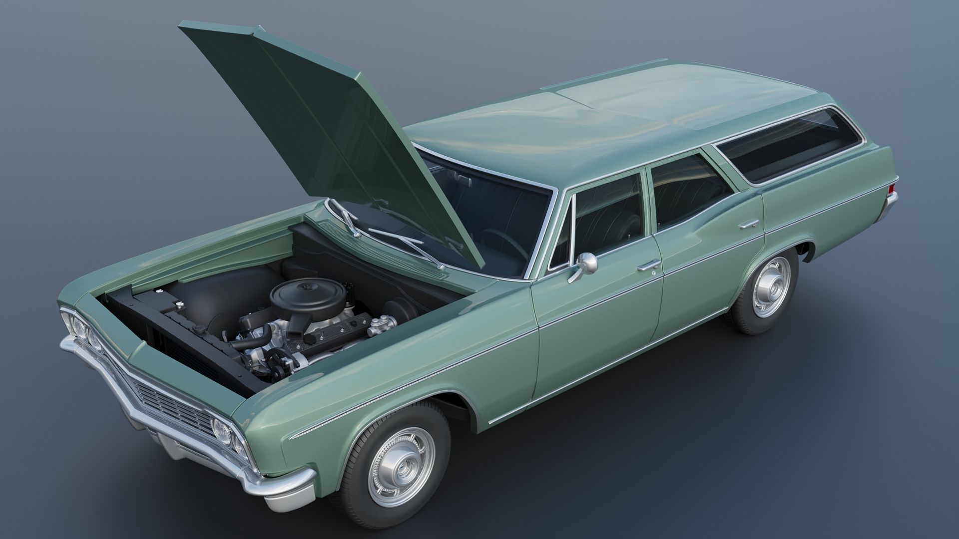 Chevrolet Impala Wagon 1966 3D print model_13