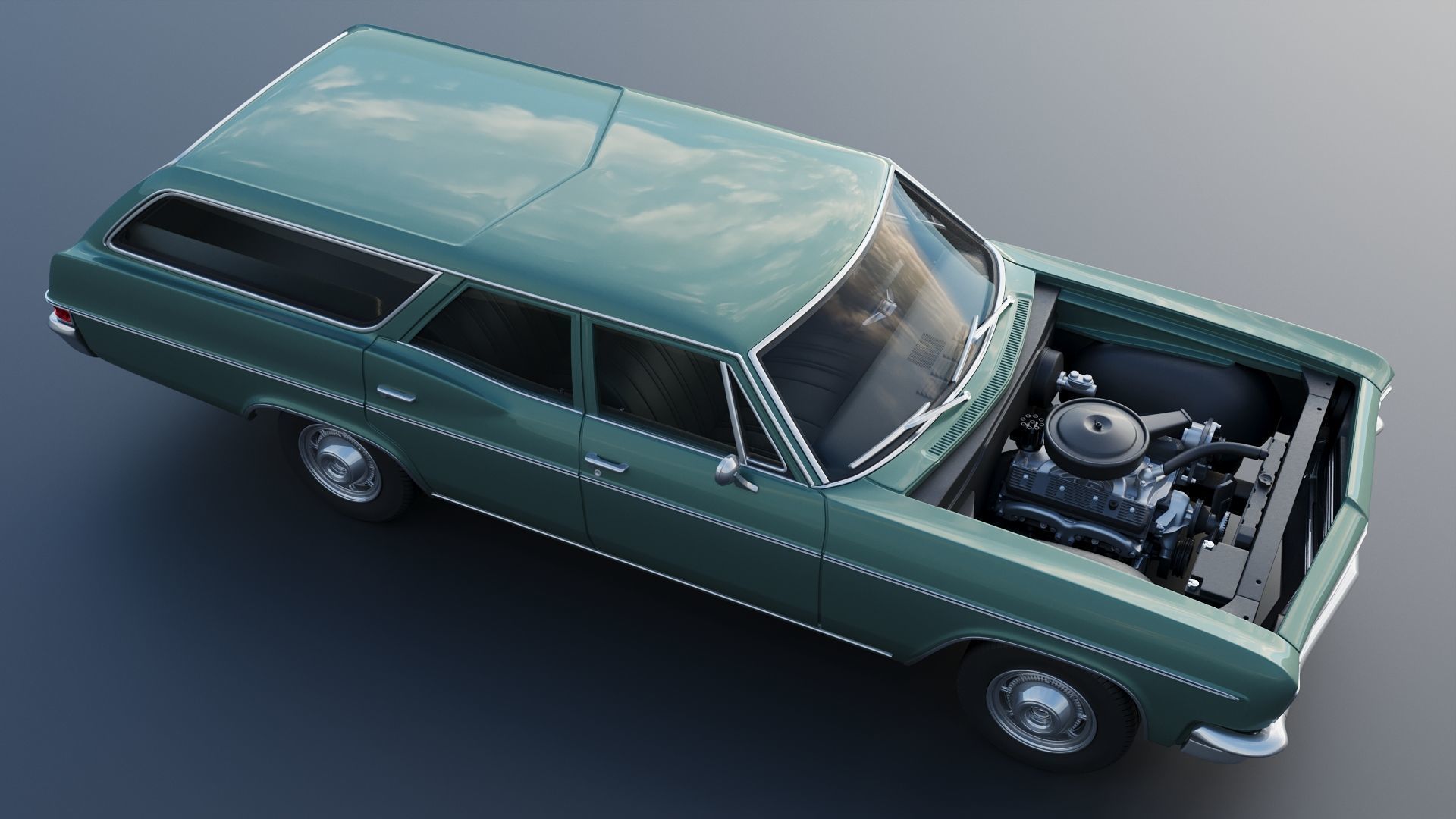 Chevrolet Impala Wagon 1966 3D print model_15