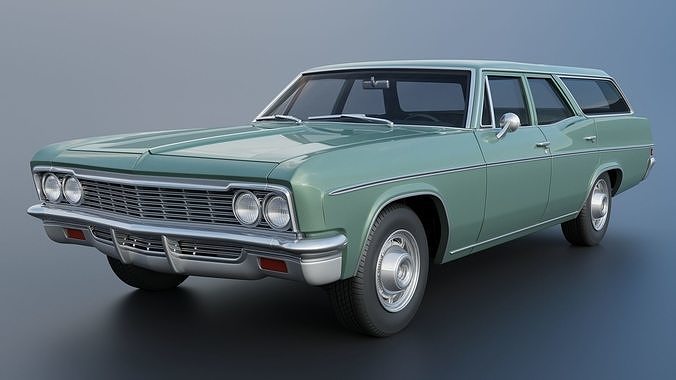 Chevrolet Impala Wagon 1966 3D print model 3