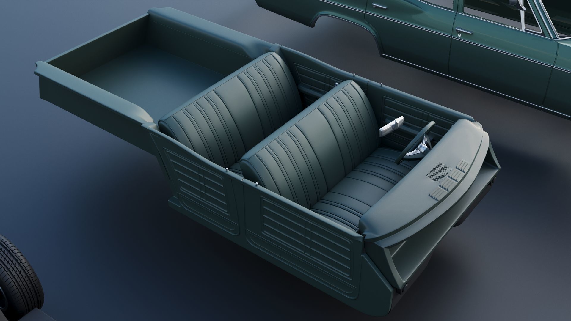 Chevrolet Impala Wagon 1966 3D print model_24