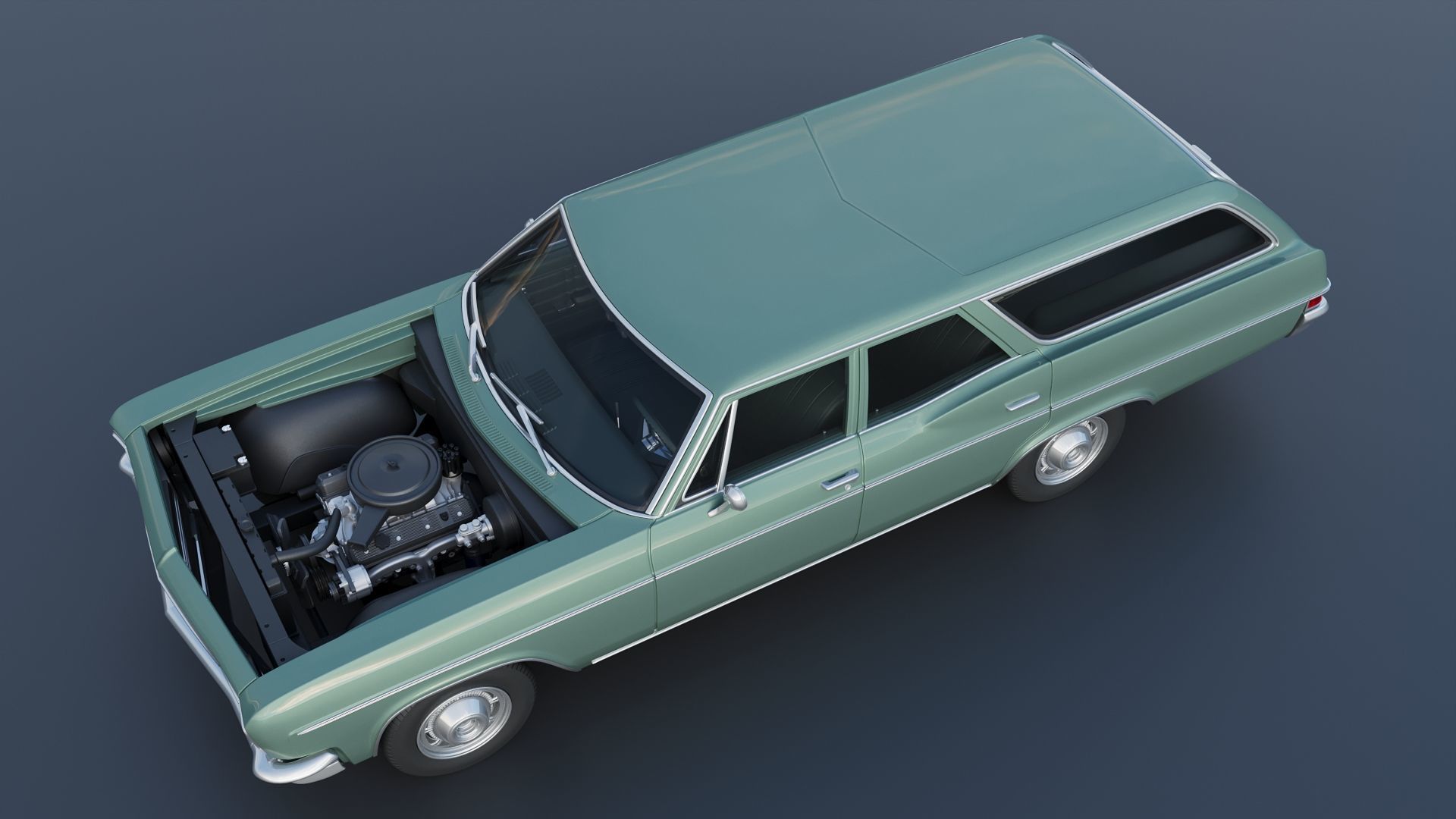 Chevrolet Impala Wagon 1966 3D print model_14