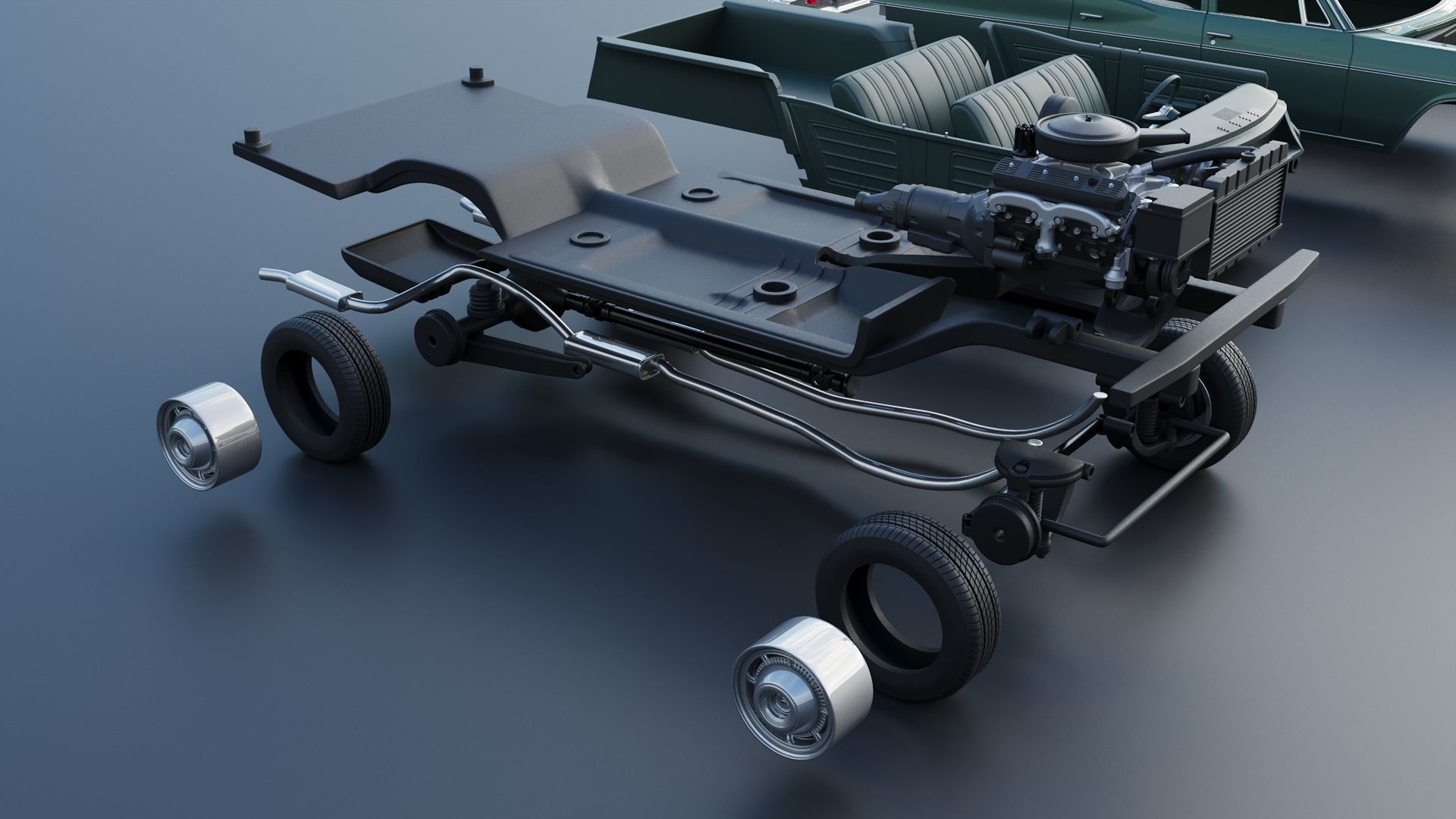 Chevrolet Impala Wagon 1966 3D print model_30