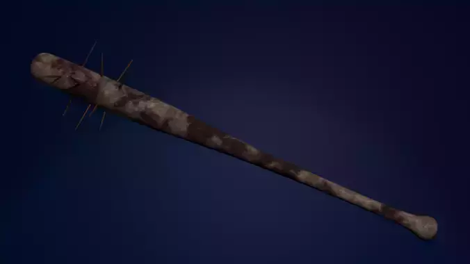 Post apo baseball bat Free low-poly 3D model