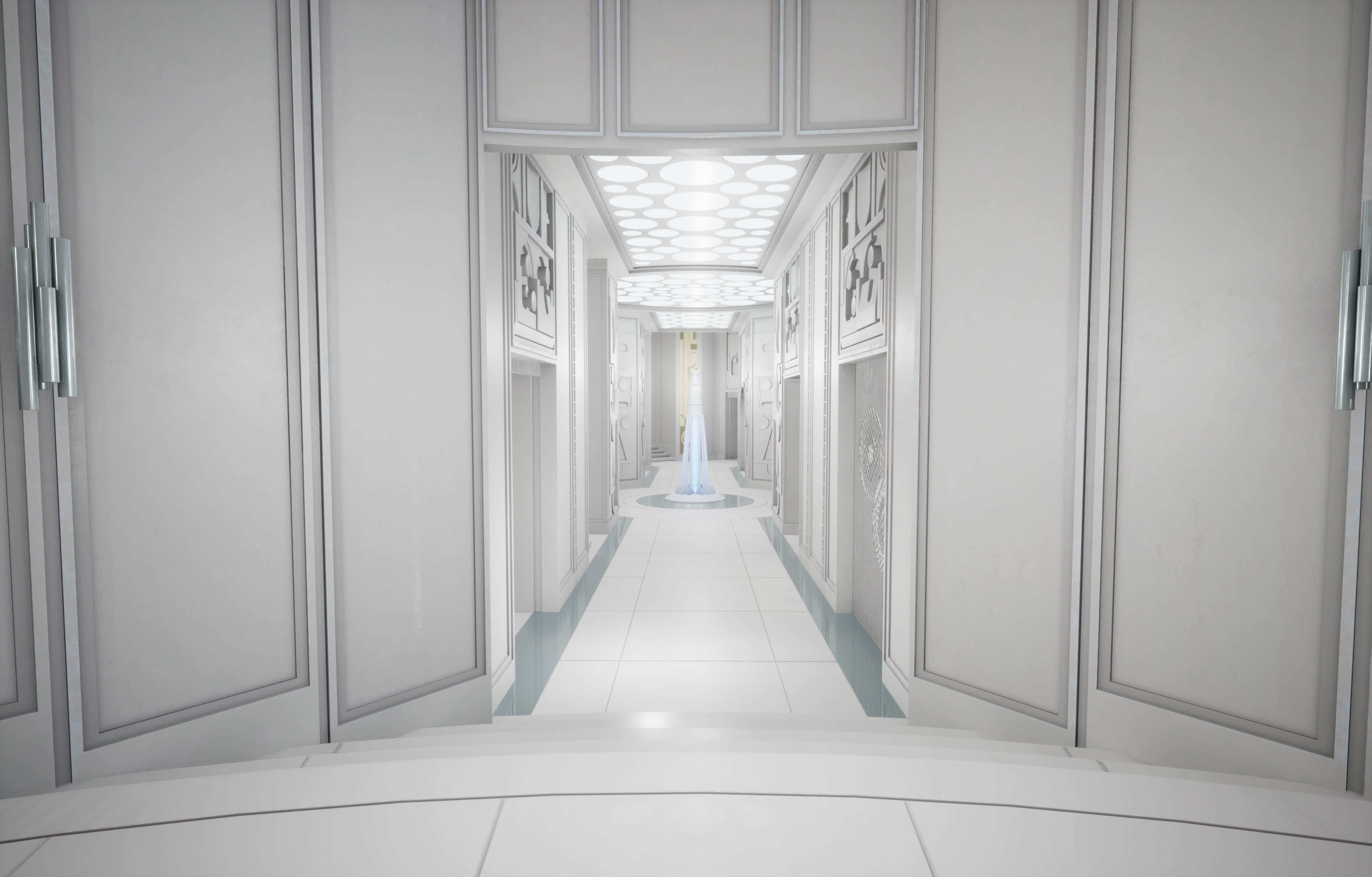 CloudCity Upper Corridors Asset Packs Low-poly 3D model_21