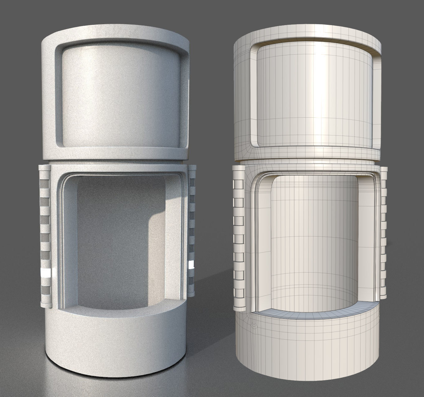 CloudCity Upper Corridors Asset Packs Low-poly 3D model_67