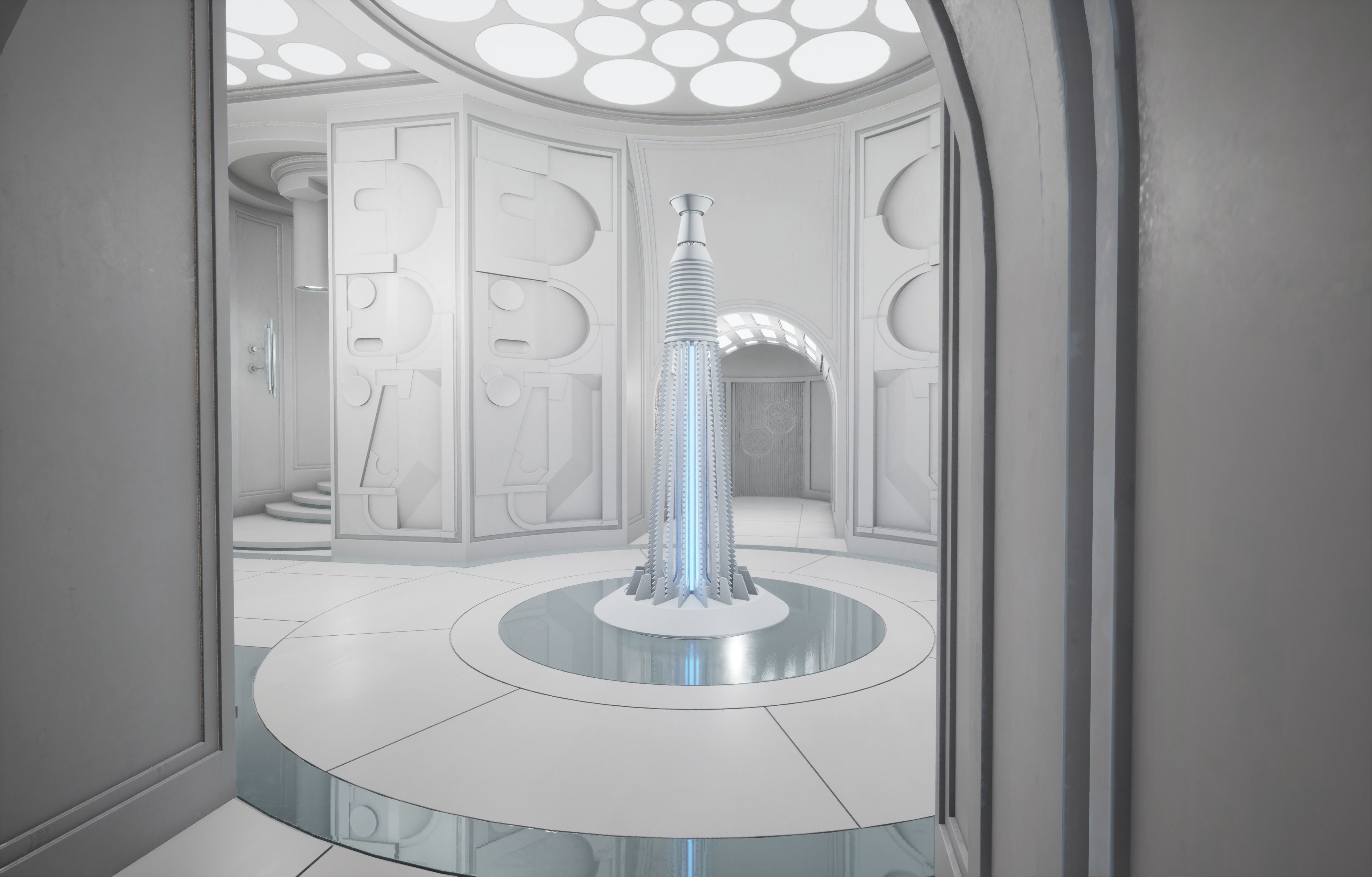 CloudCity Upper Corridors Asset Packs Low-poly 3D model_19