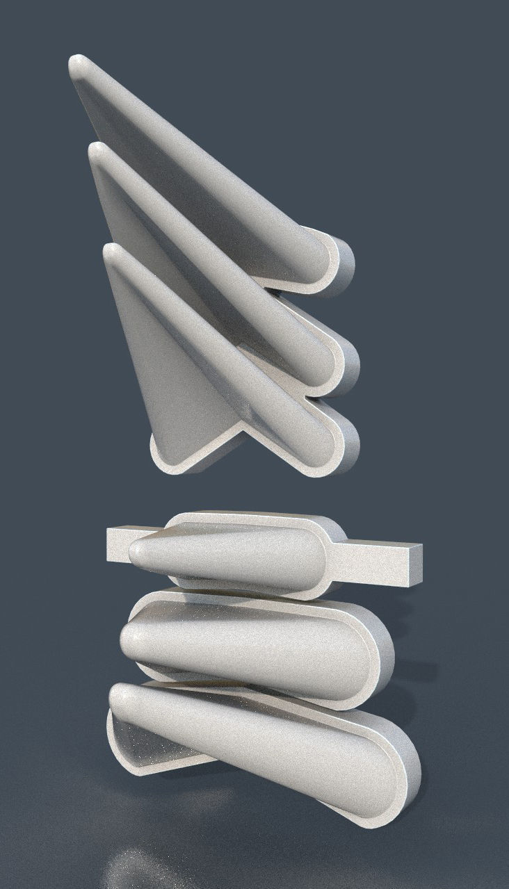 CloudCity Upper Corridors Asset Packs Low-poly 3D model_91