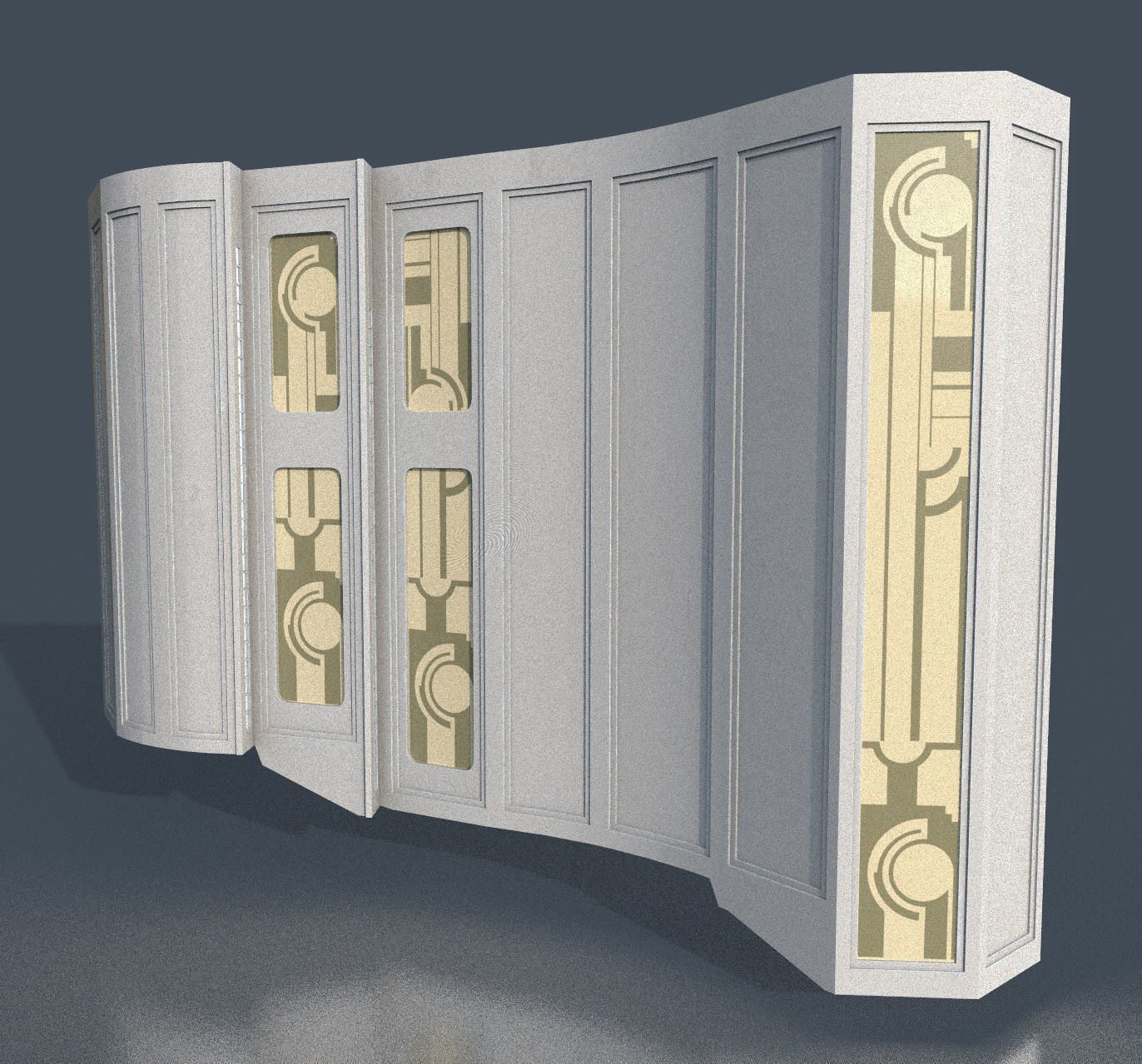 CloudCity Upper Corridors Asset Packs Low-poly 3D model_75