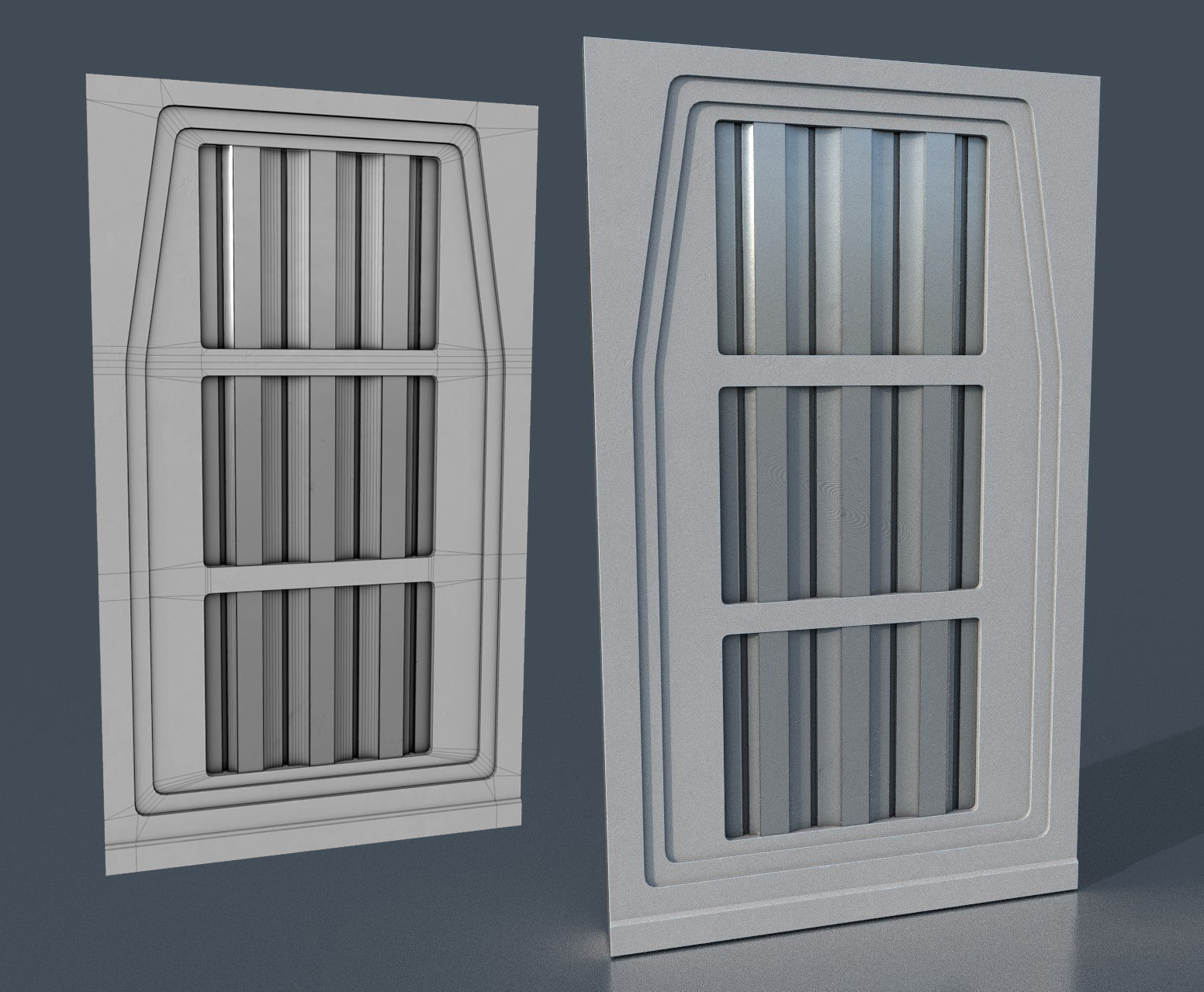CloudCity Upper Corridors Asset Packs Low-poly 3D model_52