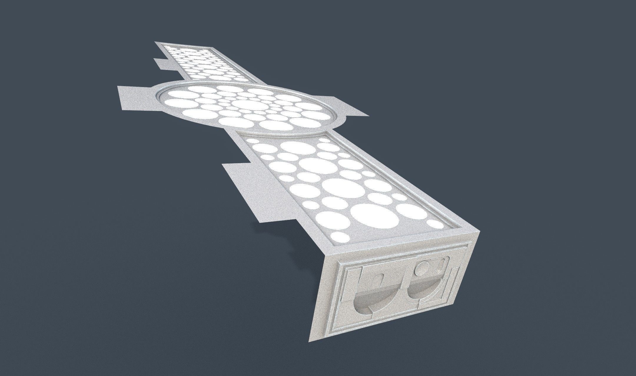 CloudCity Upper Corridors Asset Packs Low-poly 3D model_45