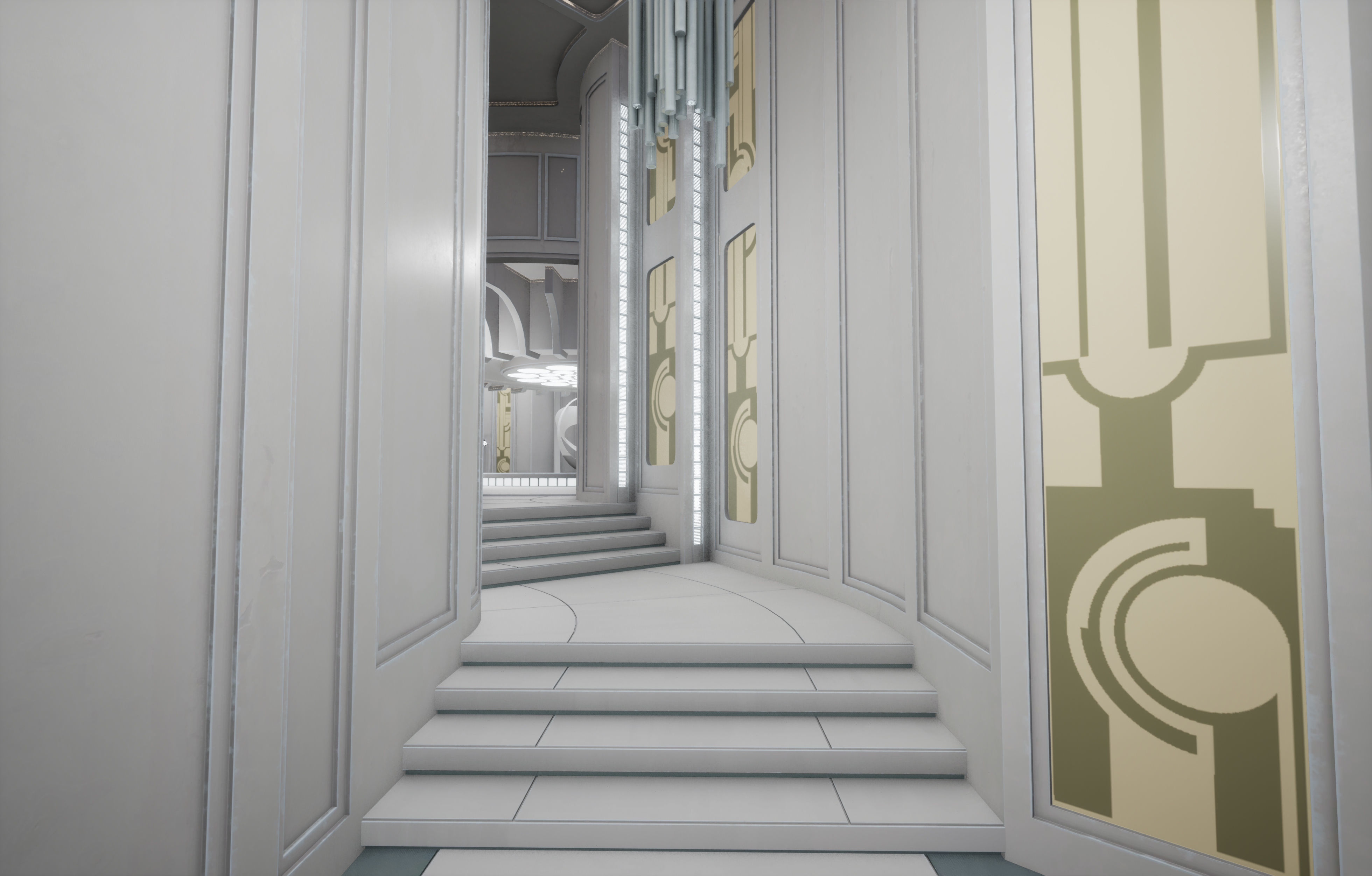 CloudCity Upper Corridors Asset Packs Low-poly 3D model_12