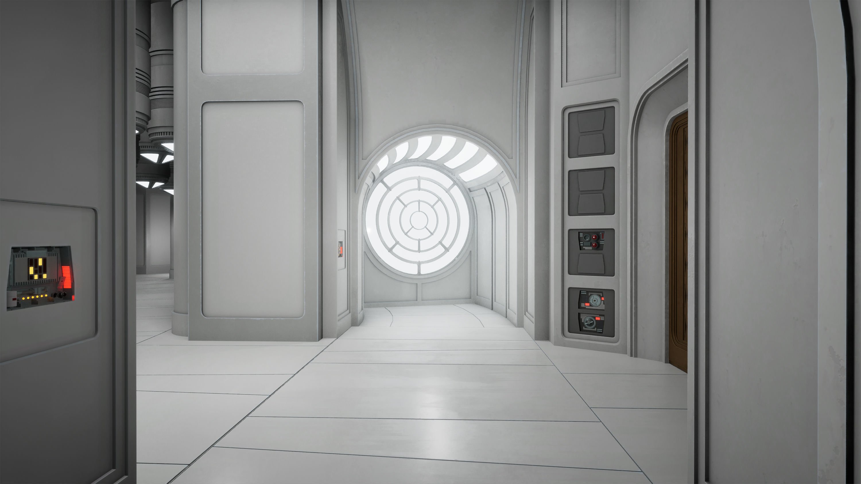 CloudCity Upper Corridors Asset Packs Low-poly 3D model_18