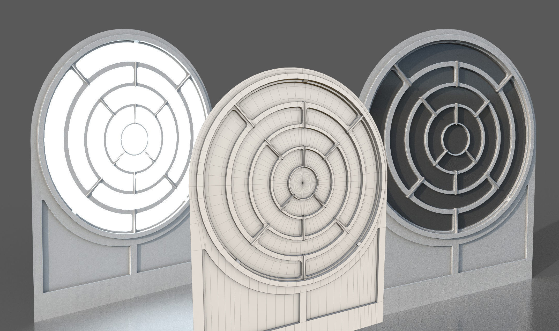 CloudCity Upper Corridors Asset Packs Low-poly 3D model_46