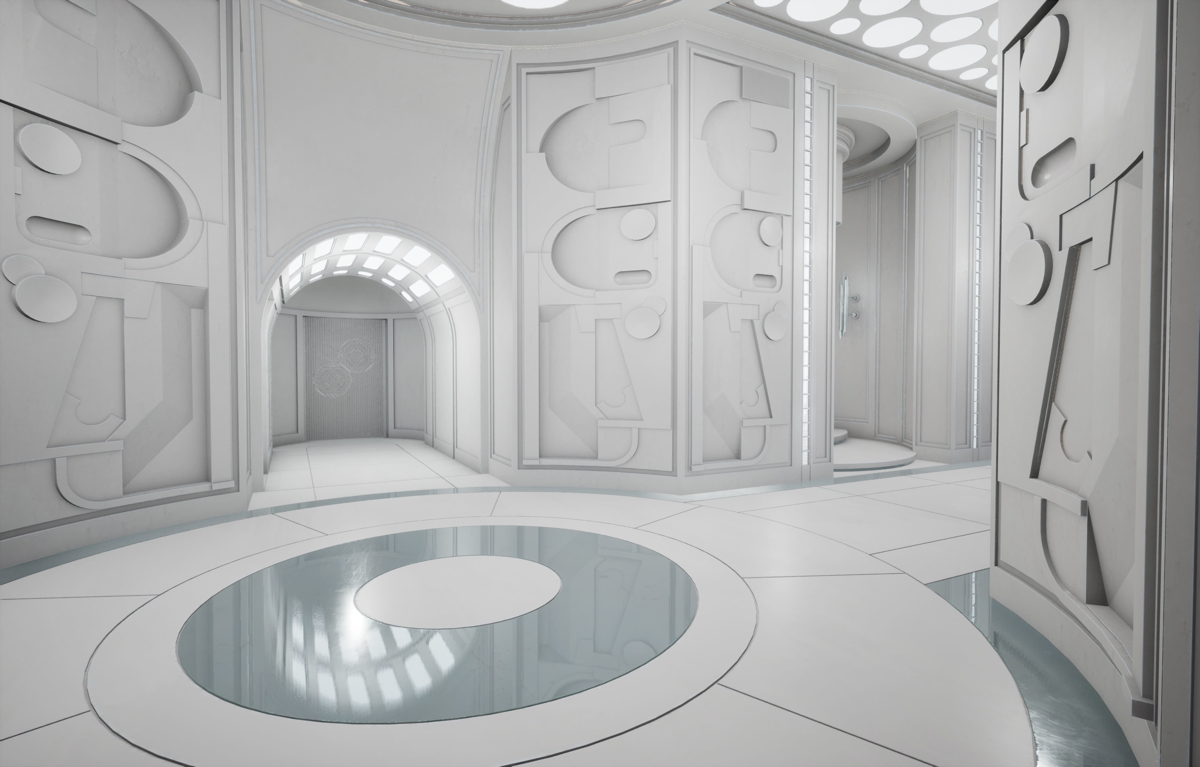 CloudCity Upper Corridors Asset Packs Low-poly 3D model_17