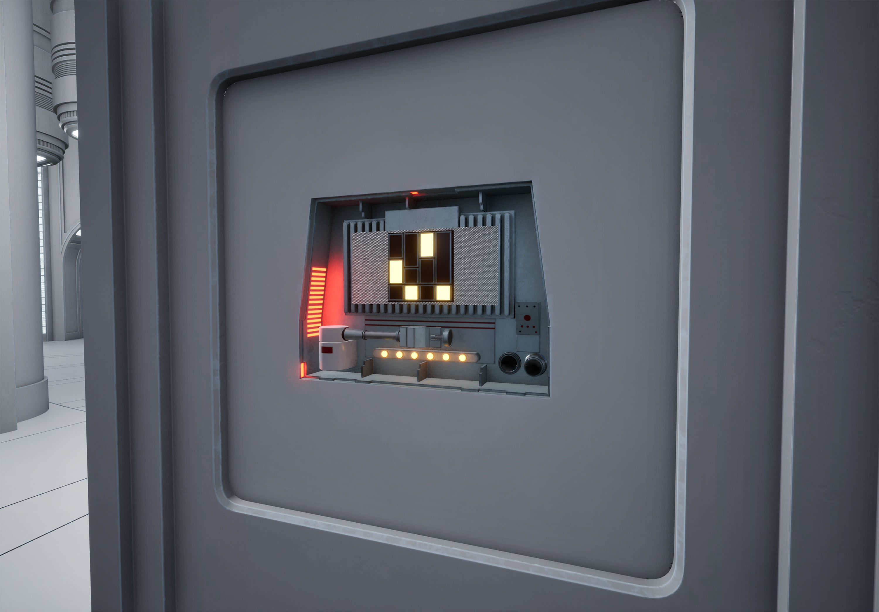 CloudCity Upper Corridors Asset Packs Low-poly 3D model_8