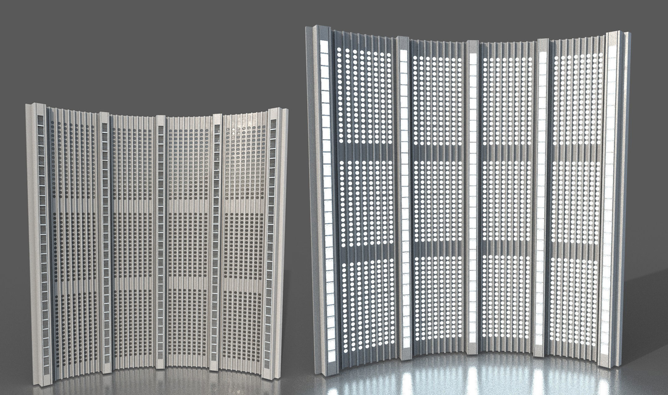 CloudCity Upper Corridors Asset Packs Low-poly 3D model_68