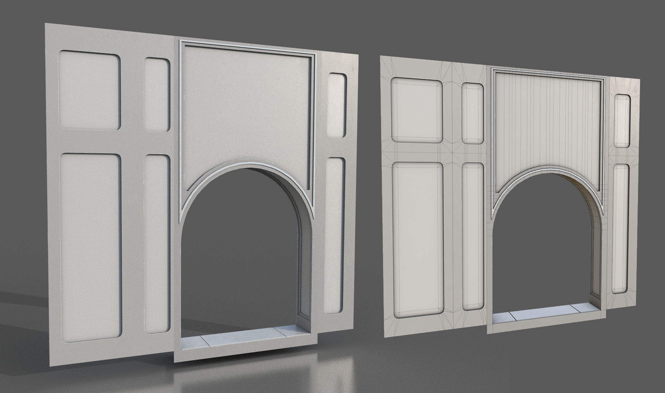 CloudCity Upper Corridors Asset Packs Low-poly 3D model_32