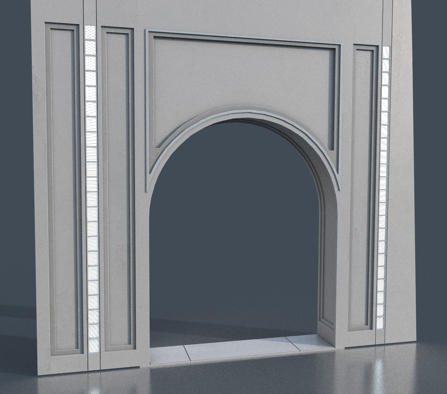 CloudCity Upper Corridors Asset Packs Low-poly 3D model_88