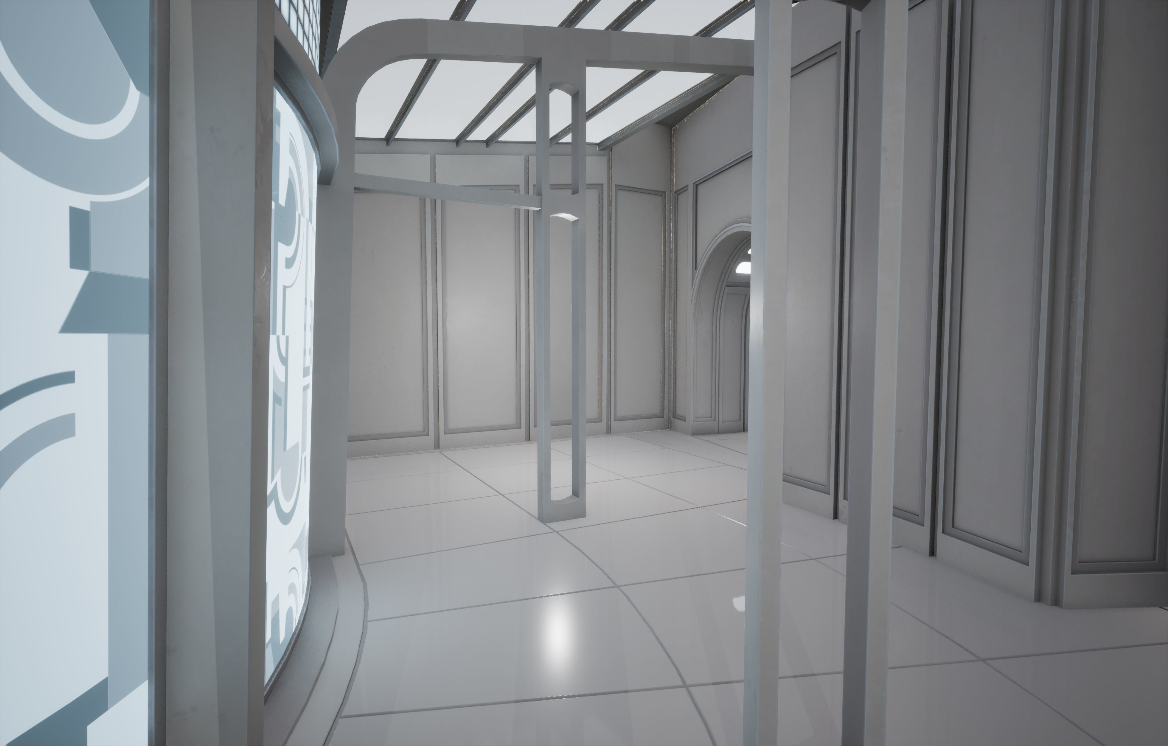 CloudCity Upper Corridors Asset Packs Low-poly 3D model_25