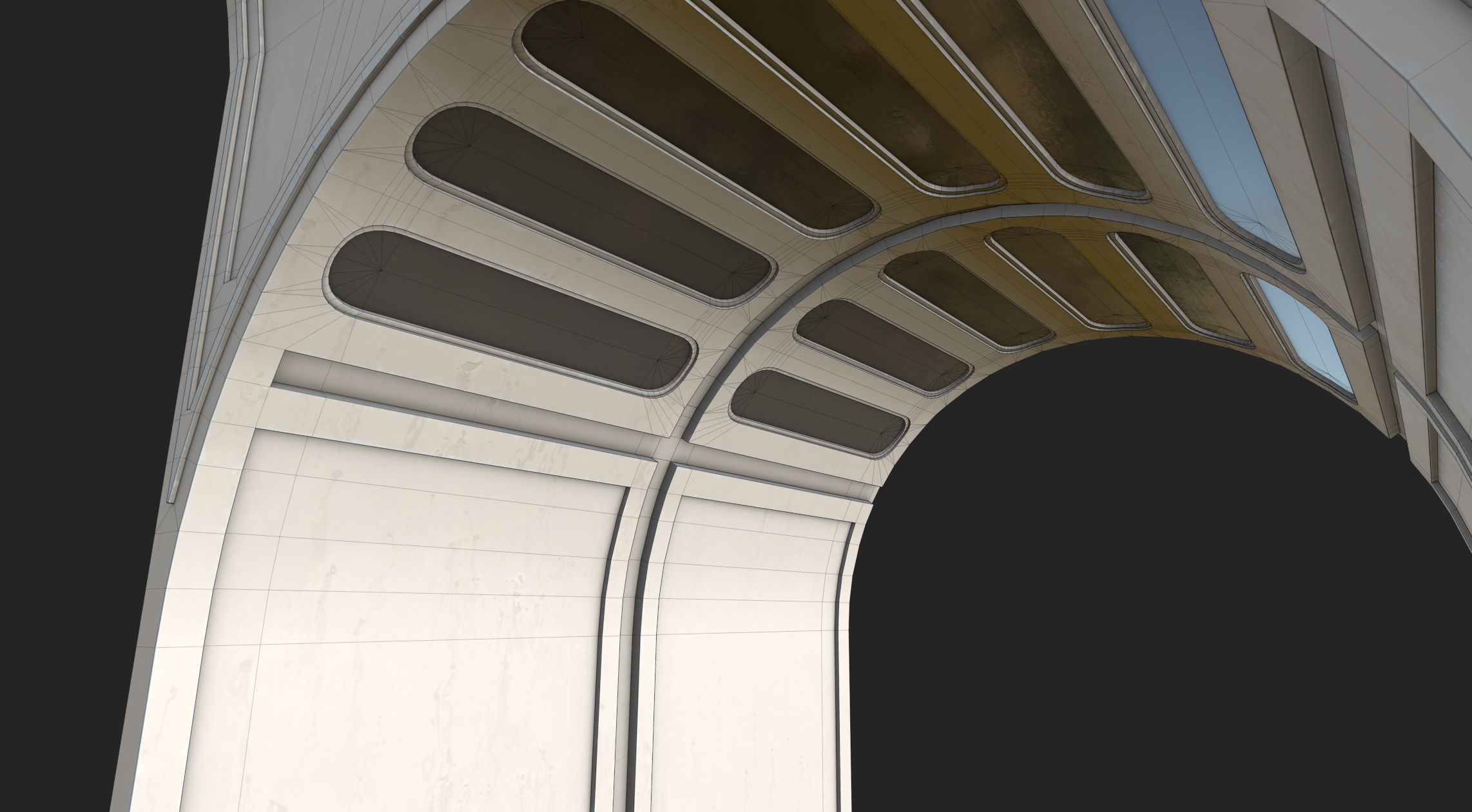 CloudCity Upper Corridors Asset Packs Low-poly 3D model_30